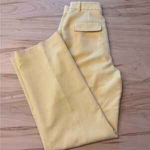 Zara Straight Leg Mid-Rise Work Pant